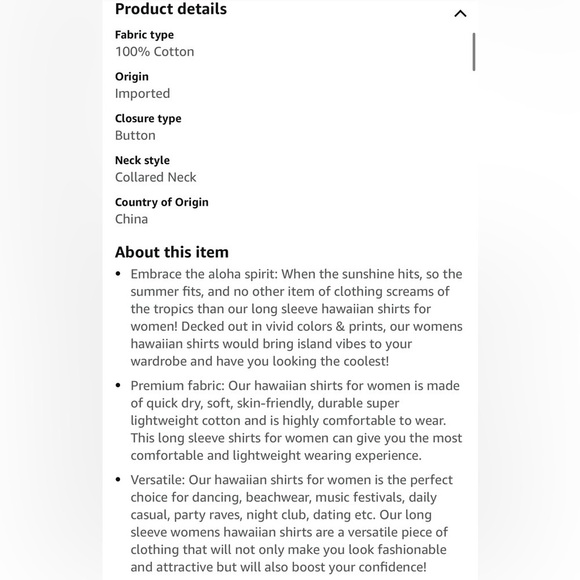 SSLR-Women’s Long Sleeve Button Down Shirt
Summer Casual Floral Plus Size - Picture 9 of 10